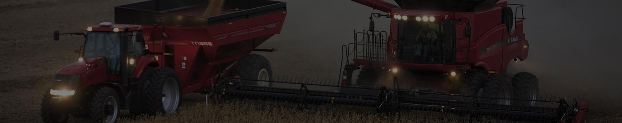 Case Combine During Harvest